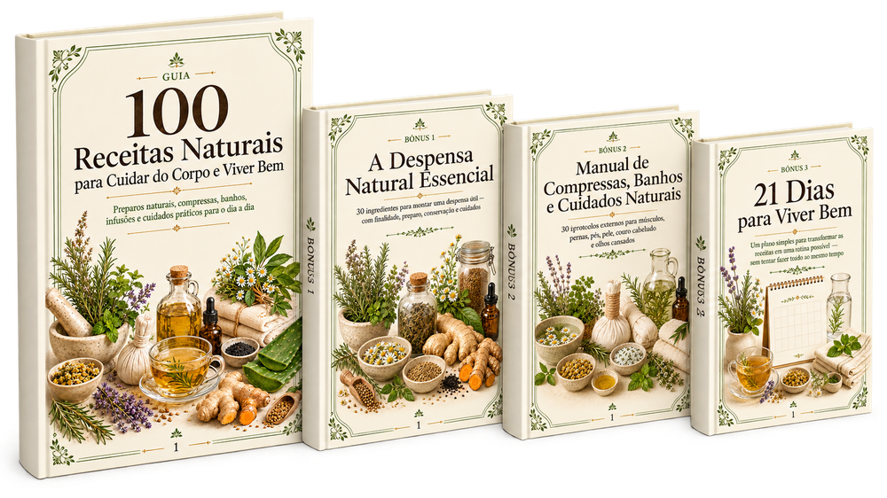 Coleção completa: 100 Receitas Naturais + 3 bônus